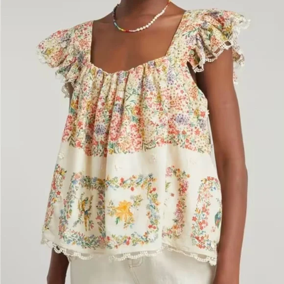 FARM Rio Delicate Forest top- Small - Picture 2 of 3